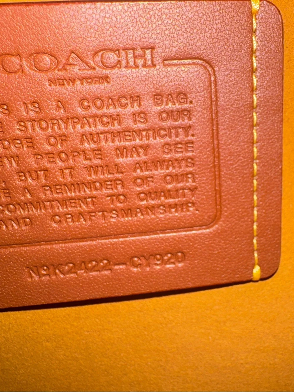 Coach Brown Leather Shoulder Bag with Gold Hardware - Picture 8 of 15